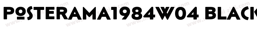 posterama1984w04 black字体转换